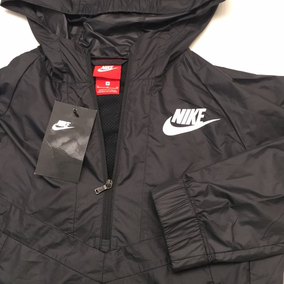 New Girls Nike Windrunner 1/4 Zipped Jacket - Picture 7 of 8